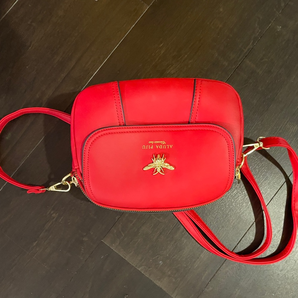Bright red purse